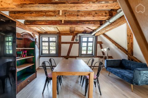 Living at Mühlen Castle The apartment on 2 levels includes a bedroom with a double bed, an eat-in kitchen with a dining table, a shower room and on the gallery level another bedroom with a large double bed. The apartment is oriented to the south and ...