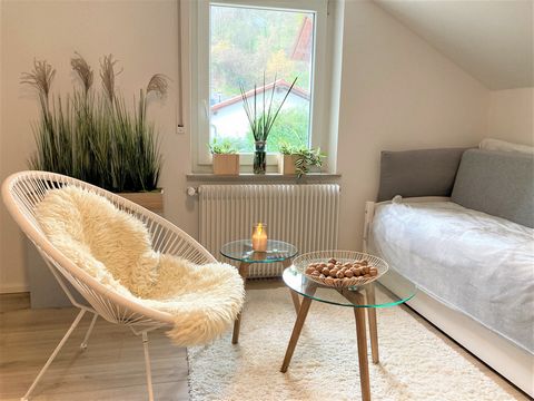 The studio appartment is top equipped with a kitchenette (including microwave, fridge and stove) and a private bathroom. Laundry service is available on request for a small service fee. It is located in a well-kept, quiet three-family house on the ed...
