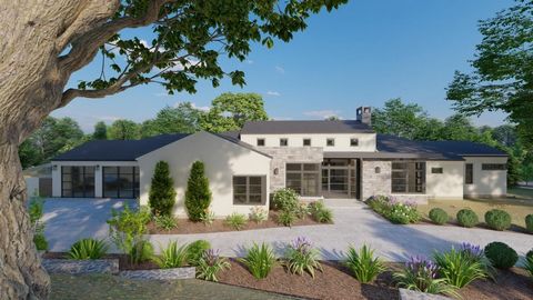 STRIKING SINGLE STORY Home built by Turn-Key Construction Group features the privacy of a gorgeous cul de sac greenbelt .63 AC parcel w/towering oaks. Natural light abounds throughout the great room w/fireplace & soaring 18' ceilings, dining & family...