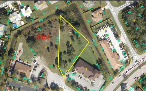 Here's a unique opportunity to purchase a large cleared commercial lot in a high growth are. This property is located between I-95 and the Florida Turnpike, just off Port Saint Lucie Blvd on Glenview Court. The street is a small cul-de-sac, visible f...