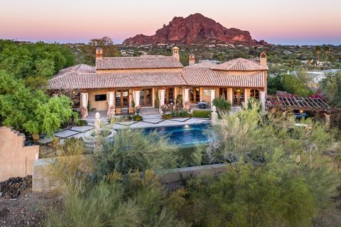 Nestled in the picturesque Paradise Valley, a Nance Construction built home stands as a testament to modern luxury and impeccable craftsmanship. With stunning 360-degree views that stretch as far as the eye can see, this architectural masterpiece off...
