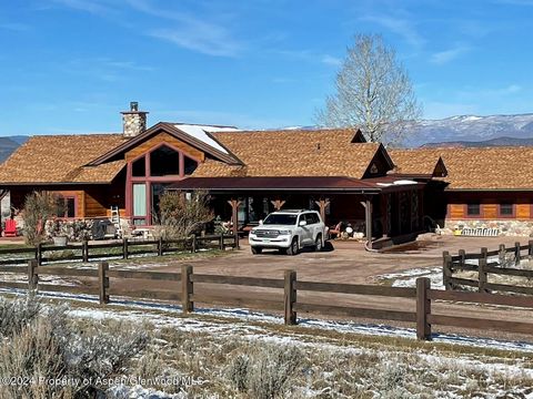 Well built 4 bedroom ranch style home with total end of the road privacy on 15.8 acres featuring a spectacular view of Mt. Sopris and a sunny Southern exposure. Beautiful hickory hardwood floors, alder and cherry cabinetry, marble tops and floor in m...