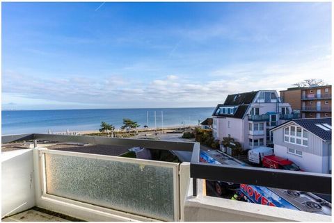 Beautiful, bright 2-room holiday apartment has a 40m² roof terrace and a sea view balcony in Scharbeutz. Welcome!