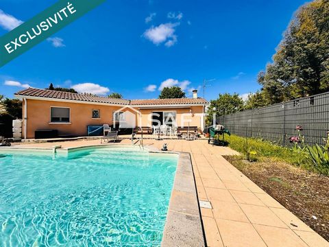 Maison 3 ch. Piscine au calme