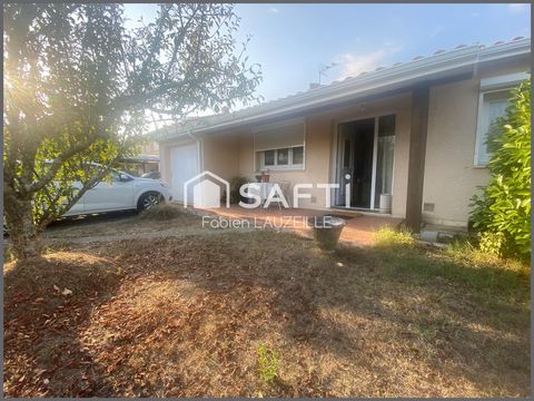 MAISON DE PLAIN PIEDS / PARCELLE CLOSE 580 M2 / DEUX CHAMBRES / TRAVERSANTE / GARAGE / CALME PROCHE COMMODITES !