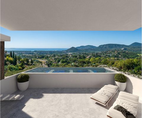 Villas contemporaines Neuves Mandelieu avec VUE MER Cote d'Azur