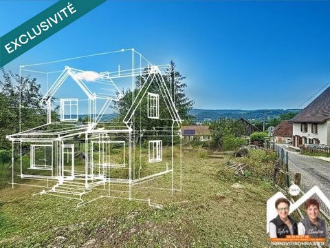 Rare, Terrain constructible de 260 m², emplacement privilégié sur les côteaux de St Laurent du Pont