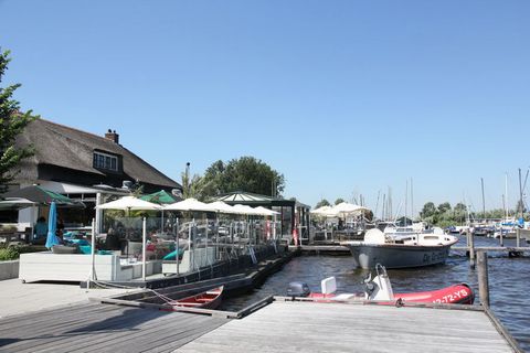 This special water villa is located in the middle of the beautiful nature reserve called the Wijde Ee and features a private sauna overlooking the water. Please note! This house can only be reached by boat. It is possible to reserve a boat (for a fee...