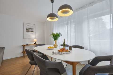 We rent our stylish and sophisticated furnished apartment in Pforzheim. The apartment has a separate bedroom, living and dining room with workplace, kitchen, bathroom and private sauna in the apartment. It can accommodate up to 5 people.