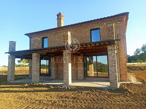 An avenue of pines will lead you inside Podere Piccolo, with its manor house and outbuilding, surrounded by one hectare of land. The main farmhouse is on two levels for a total of 250 sqm. On the ground floor you will find a living room with a firepl...