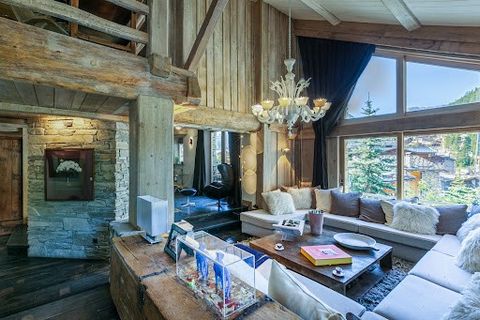 Magnificent chalet with about 500sqm living space in quiet, pristine setting. Savoyard style construction featuring spacious, light-filled living room with high, beamed ceilings, superb fireplace and large picture windows. Sleeping area with 6 bedroo...