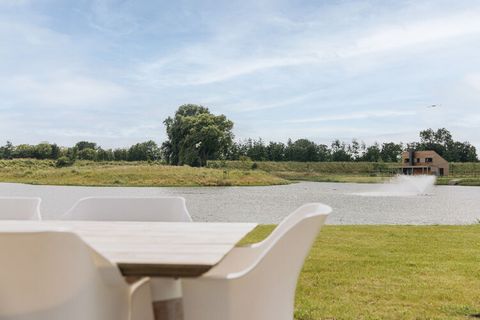This modern, luxury, detached villa is located in the small-scale Camperveer Veerse Meer resort. On the ground floor, you'll find a living room with Smart TV and an open kitchen with modern appliances. There's also a bedroom with en-suite bathroom, f...