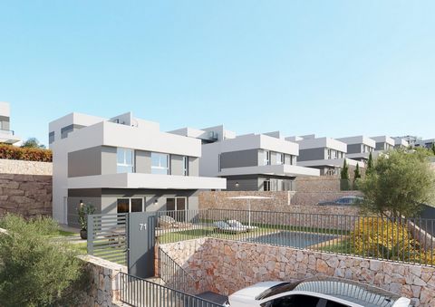 NEW BUILT VILLAS IN FINESTRAT~~New build detached villas and semi-detached houses in Balcon de Finestrat.~~Beautiful villas with 4 bedrooms, 3 bathrooms, open-plan kitchen with living room, fitted wardrobes, private garden with pool and parking space...