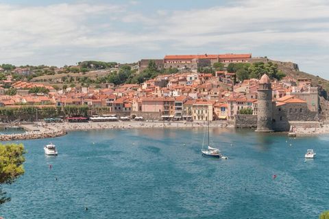 A proximité du port de Collioure, la résidence surplombe la mer. Profitez de l'ambiance du sud de la France avec une touche catalane - la frontière espagnole est à seulement 25 km. Derrière la résidence se trouvent les vignes en terrasses du Massif d...