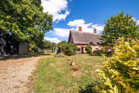 Chocolate Box Charm. Discover the epitome of countryside living with this enchanting, 18th century thatched cottage, nestled in the heart of rural Suffolk. This Semi-Detached cottage boasts three bedrooms, a desirable self-contained annexe, a 0.4 (ST...