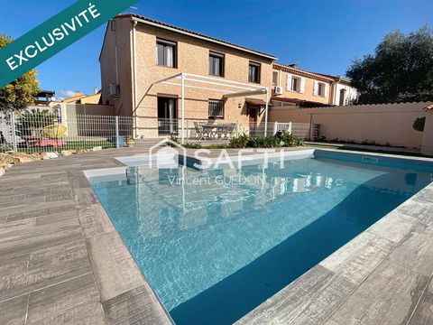 Maison 3 chambres et bureau avec une piscine