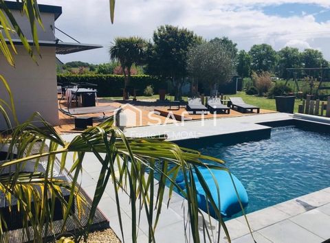 Maison de plain-pied 121 m² avec jardin de plus 800 m² avec piscine