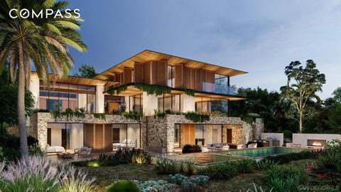 Nestled in the heart of Foxhill La Jolla, the proposed residence for Lot Two is a 12,500-square-foot, 6-bedroom, 7.5-bath tropical modern home with sweeping 270-degree views of the ocean, canyon, and surrounding nature preserve. The home's striking d...