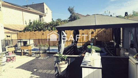 Grande maison 180m², grand garage, 4 ch, piscine