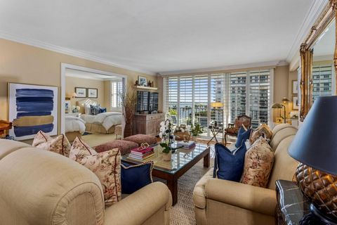 Enjoy the spectacular views of the Intracoastal from this exquisitely maintained 2 bedroom and 2 bath home. The owner has created a classic livable space by opening one wall and adding moldings and decorative details throughout. The result is a chic ...