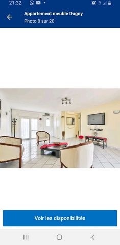 Located in Dugny in the Ile-de-France region, Appartement meublé Dugny features 2 balconies. Free private parking and free internet access are provided. This flat has 4 fully-equipped bedrooms, a fitted kitchen, 1 fully-equipped living room.