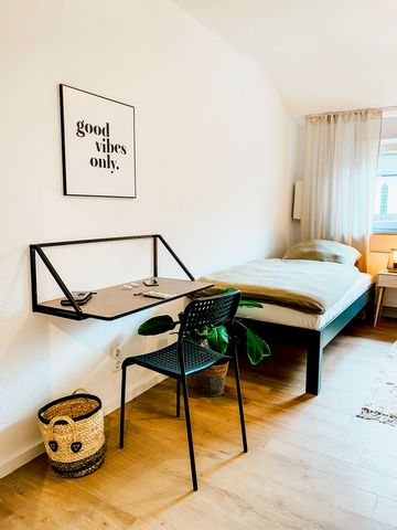 Your opportunity for a stylishly furnished accommodation in the heart of the Rhein Main area. Secure a bright, cozy room out of a total of 3 rooms in this beautiful 67sqm apartment. It is fully equipped with everything you need to feel comfortable an...