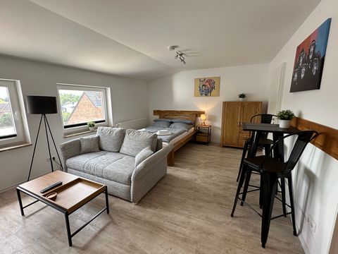 Experience modern living comfort in the historic old town of Wolfsburg-Vorsfelde. The MEINpartments have a spacious living room and await you with your own bathroom, your own, fully equipped kitchen and a flat-screen TV including Sony PlayStation 4. ...