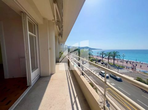 NICE - Promenade Des Anglais // 3/4-rumslägenhet 118m2 på ett dubbelgolv som vetter mot en terrass // 180 graders havsutsikt - Källare Nice - Promenade des Anglais - Vetter mot havet // ------- Exceptionellt, att tänka om ------ I en Art/Deco-byggnad...