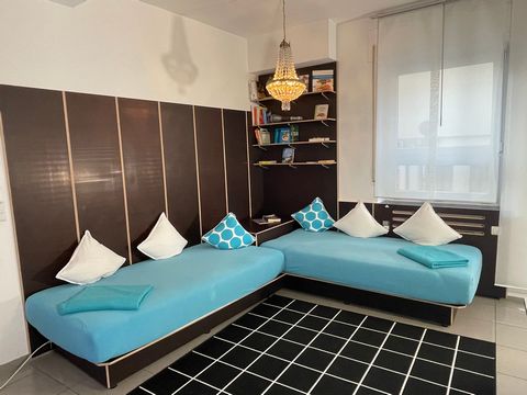 This 2 room type - high ceiling - modern loft type stylish apartment, located in the city center, is suited for a maximum of 4 persons. (2 adults plus 2 child) Here you can Live and Work.