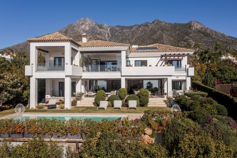 This stunning refurbished villa, located in the prestigious area of Sierra Blanca in Marbella, offers breathtaking panoramic sea views from every level. Built to the highest luxury qualities, this property is truly a masterpiece. With 7 bedrooms, 5 b...