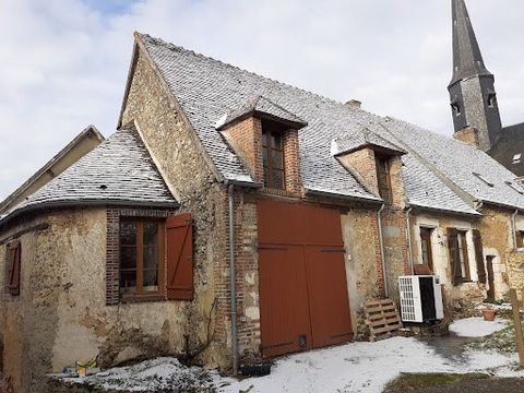 In the Orne, Perche Regional Natural Park, 145 km west of PARIS, in a charming little village overlooking the valley and on the edge of the national forest, lovely restored village HOUSE, comprising on the ground floor: entrance with stairs, dining r...