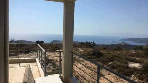 Detached house for sale in Agioi Apostoli, Evia. The three-storey house of 220 sq.m on the plot of 4500 sq.m with magic unobstructed seaview. The house consists of 3 bedrooms, 2 baths, 1 WC, living room with fireplace, furnished, with a storage room....