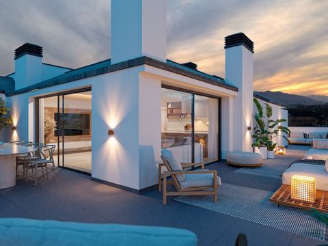 Dit moderne penthouse bevindt zich in een gloednieuwe residentiële complex in Los Pacos, Fuengirola, op minder dan 1 km van het strand. De woning beschikt over een ruime, open woonkamer met een volledig uitgeruste keuken. Grote ramen van vloer tot pl...