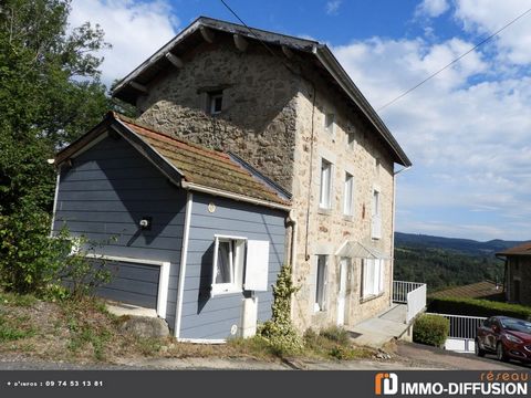 Fiche N°Id-LGB166631: Chabreloche, secteur Lieudit calme, Huis van ongeveer 74 m2 bestaande uit 5 kamer(s) inclusief 2 slaapkamer(s) + Tuin van 270 m2 - Uitzicht: Berg - Bouwstenen - Bijapparatuur: tuin - balkon - garage - dubbele beglazing - kelder ...