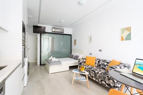 Ce studio spacieux et moderne de 35 m², situé à quelques pas de la pittoresque Playa Chica, offre un refuge parfait pour jusqu'à 2 personnes. Situé dans un immeuble nouvellement construit (2022), ce studio allie luxe et fonctionnalité avec des équipe...