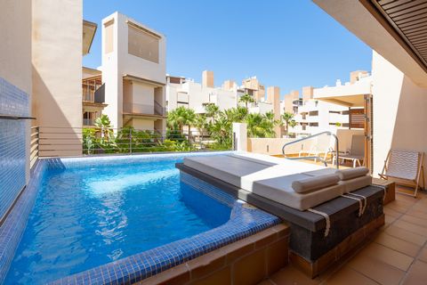 This wonderful apartment, located in Estepona and in the first line of the sea, welcomes 2 + 2 people. The exteriors of the property are ideal for enjoying the Mediterranean climate. The manicured gardens of the apartment block are starred by 3 share...