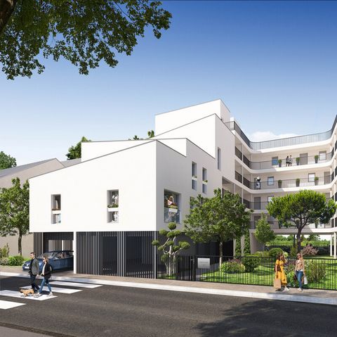 Dpt Loire Atlantique (44), à vendre NANTES appartement T3 dernier étage de 62,44 m² habitable - Loggia - Parkings souterrain