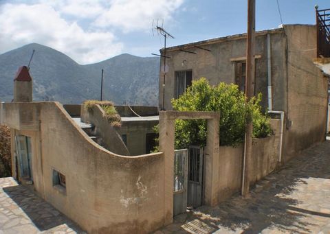 An old detached house for renovation with a garden, centrally located in the village of Vrahassi, East Crete. The property is a 2 level building of approx 80m2 with internal steps connecting the 2 levels. The ground floor comprises a basic kitchen wi...