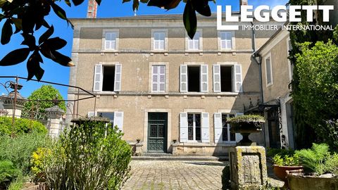 A20831KAW24 - Property with buckets of potential, Maison de Maitre with orginal stable block and large courtyard set within park style gardens. With just a little bit of imagination this could be a large family home, converted into a B&B, Gites or bo...