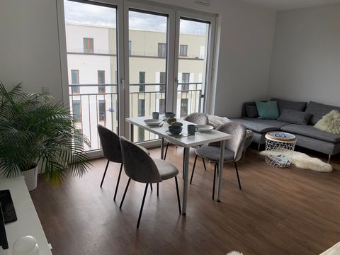Gesamte Wohnung Our newly build apartment house is ideally located just at the city limits between Frankfurt and Offenbach. Urban neighborhood, well accessible, close to the transport links. Three minutes walk to the nearest S-Bahn (Underground) Stat...