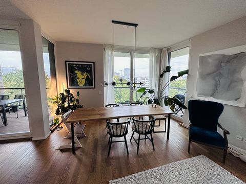 Step into this modern Berlin apartment that seamlessly blends comfort and style. With three well-appointed rooms, including two inviting bedrooms, the open-plan kitchen and living area create a harmonious space for daily living. The bathroom, complet...