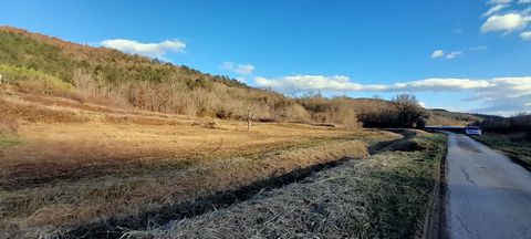 Location: Istarska županija, Pićan, Krbune. In the heart of Istria and untouched nature, a building plot of 2618m2 is for sale. The land has an access road from the asphalted road, it is flat, and electricity and water are located in the immediate vi...