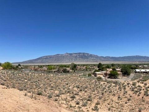 Beautiful Sandia view lot, difficult access easement. This easement will have to be engineered according to Village of Corrales standards. Priced accordingly.