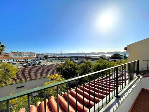 Fantastic apartment located in one of the noble areas of Lisbon. It is a duplex with a wonderful view over the Tagus River. The apartment has been all renovated with high quality materials, the living room located on the first floor has the kitchen i...