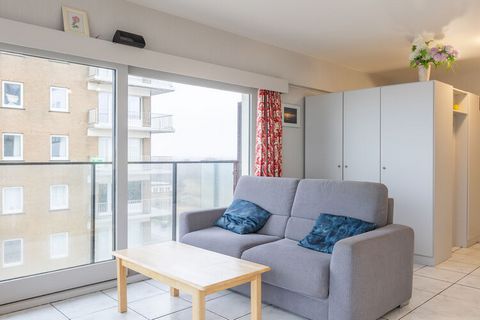 Corner studio located on the 6th floor with sleeping area (bunk beds).  There is also a bright living room (sofa bed for 2 persons) from where you can enjoy a magnificent sea view through the high windows. There in half open kitchen and a bathroom wi...