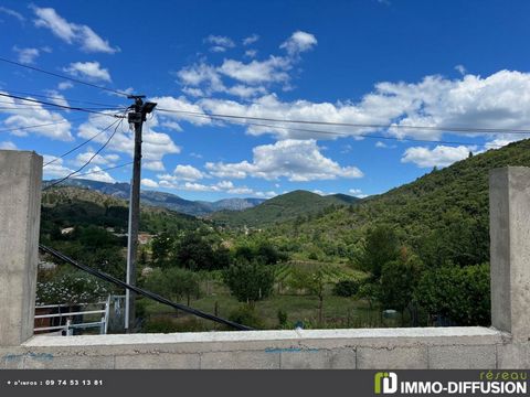 Fiche N°Id-LGB167805: Premian, sector With garage, House under construction/renovation with pc of about 112 m2 comprising 3 room(s) including 2 bedroom(s) + Terrace of 40 m2 - View: Clearing - Construction of stones and breeze blocks - Ancillary equi...