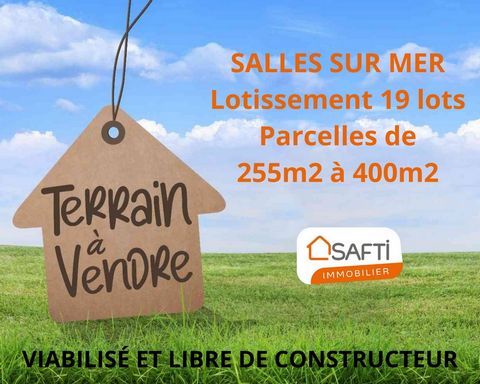 Salles-Sur-Mer, à moins de 10 minutes de La Rochelle et des plages de Châtelaillon-Plage, c'est dans un environnement calme et résidentiel, à seulement 300m du bourg avec école, boulangerie, médecins, que se situe ce nouveau lotissement à taille huma...