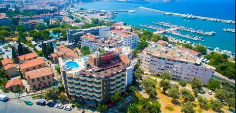 This amazing holiday resort concept flats are located in Kusadasi Aydin area of Turkey where all the famous resort hotels are exist  with its lovely Aegean Sea and sand beach   the flat has Greek summer house concept interior Balcony from kitchen to ...