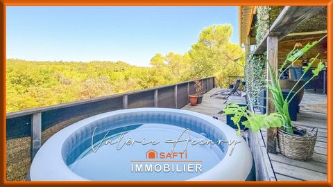 Rocbaron : Mobil-home T4 de 57 m² sur un terrain de 290 m² avec terrasse de 100 m², spa, cave de 30 m²...