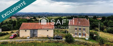 Découvrez cette charmante maison de 4 pièces située à Échassières, offrant une surface habitable de 108 m² sur un vaste terrain de 8680 m².